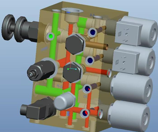单作用液压缸控制阀组